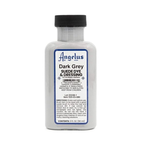 Angelus Suede Dye Dark Grey 3oz
