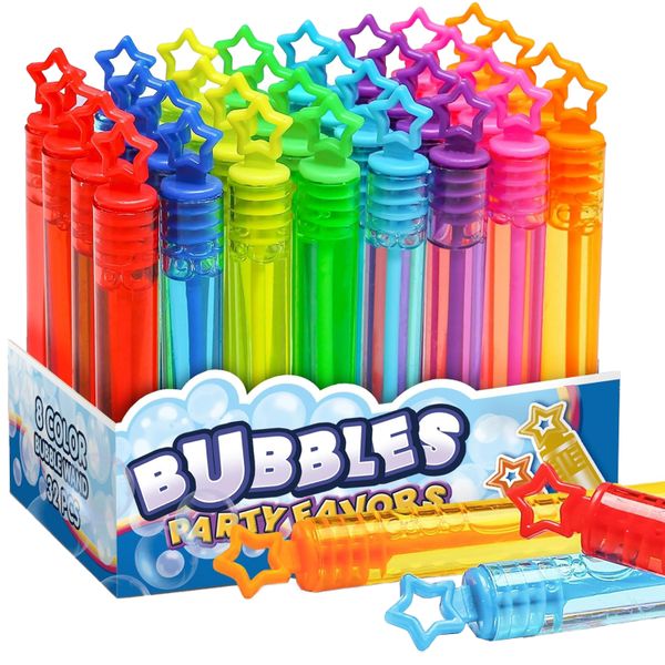 Mini Bubble Wand for Kids - 32 Pack