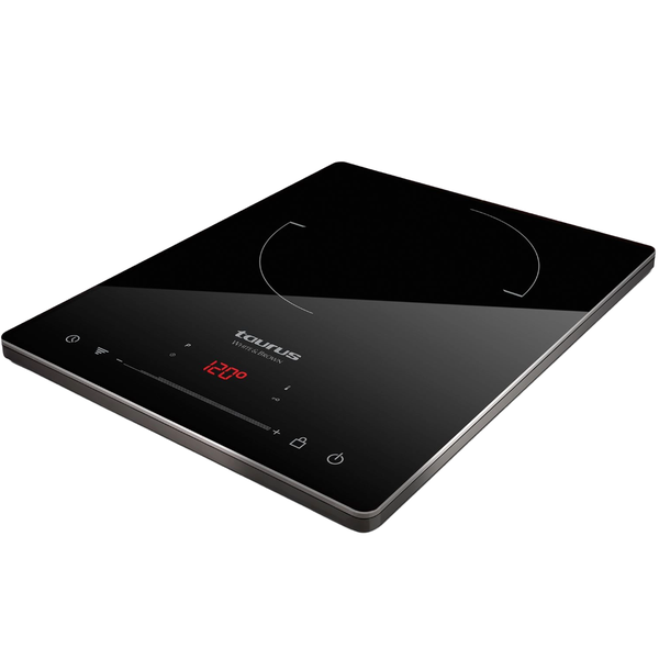 Taurus Induction Cooker Single LED Display Crystal Black Variable Heat