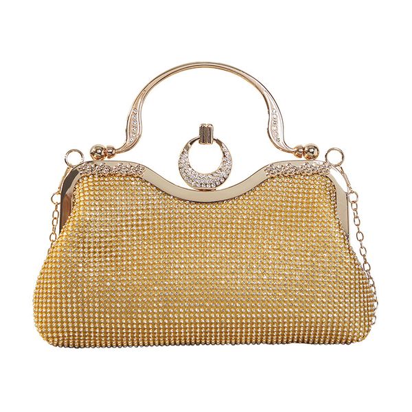 ZELTRYN Vintage New Diamond Encrusted Dinner Bag
