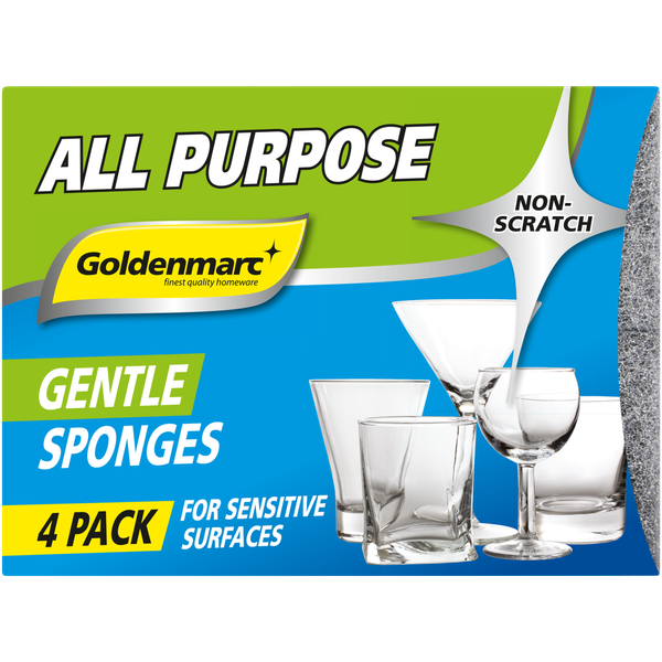 Goldenmarc All Purpose 4 Pack Gentle Sponges