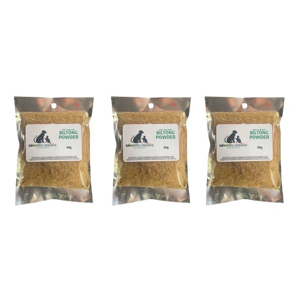 Ubuntu Paw Treats Biltong Powder 3 x 50g