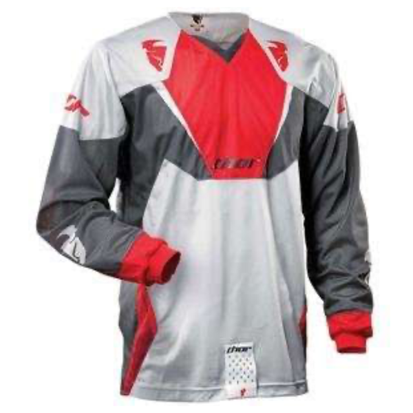 Thor AC Vented Red/Charcoal Jersey