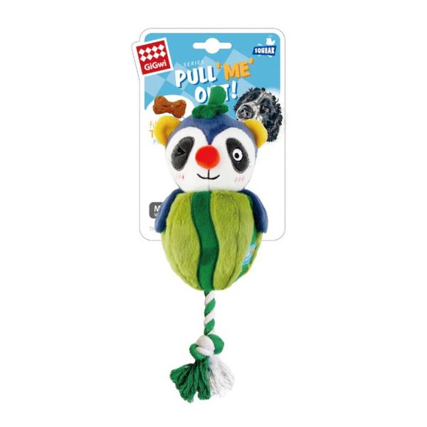 Interactive Raccoon FoodieHide-and-Seek Plush Dog Toy