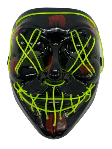 The Purge Light Up Mask - Neon Green