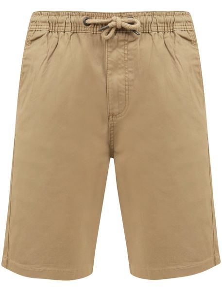 Tokyo Laundry - Men's Orzola Cotton Shorts with Elasticated Waist In Chinchilla Stone [Parallel Import]