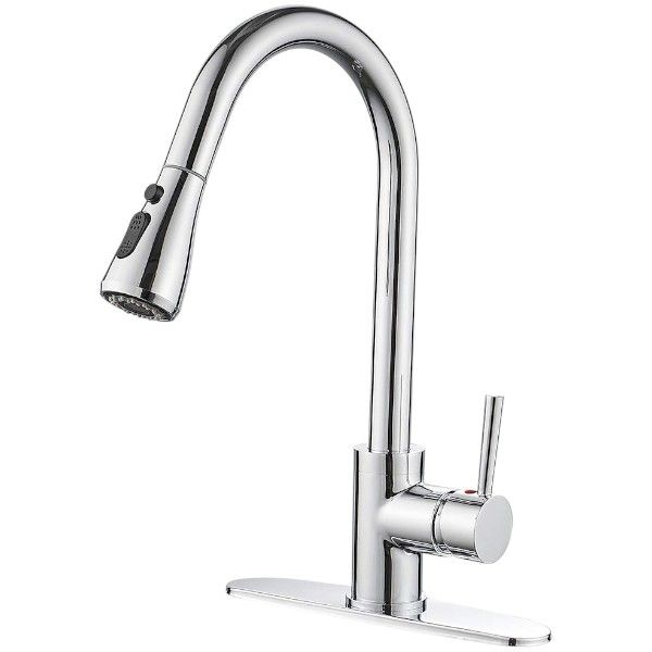 Faucet Extender With 3-Function Sprayer Head - Silver