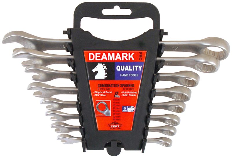 Deamark - Combi Spanner Set 8 Piece (8mm-19mm) Din3113A Cr-V