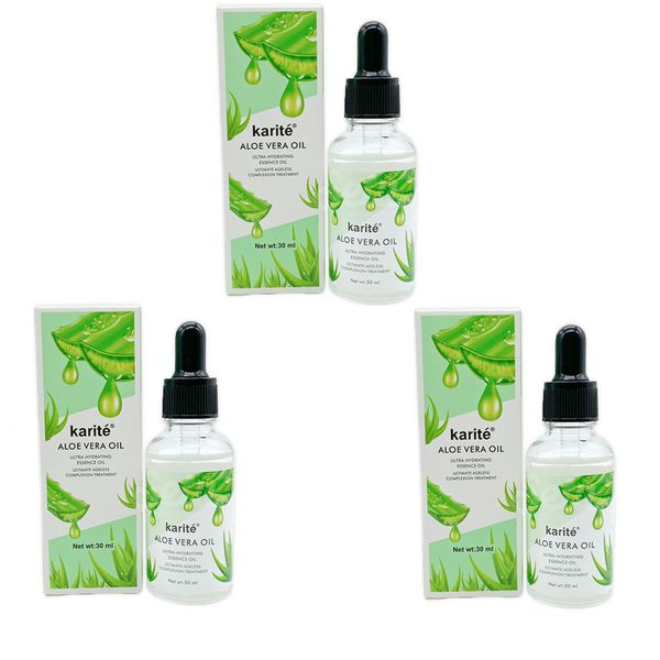 3 x Karite Aloe Vera Essencial Oil Face Serum 30ml