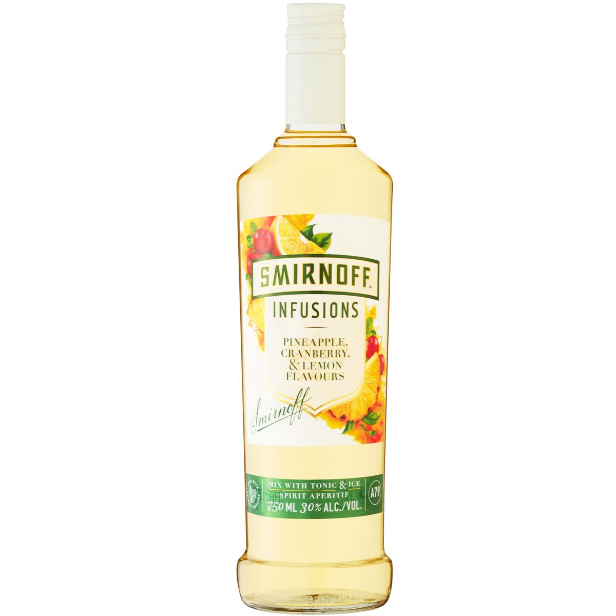 Smirnoff Infusions Pineapple, Cranberry & Lemon 30 ABV 750ml Shop