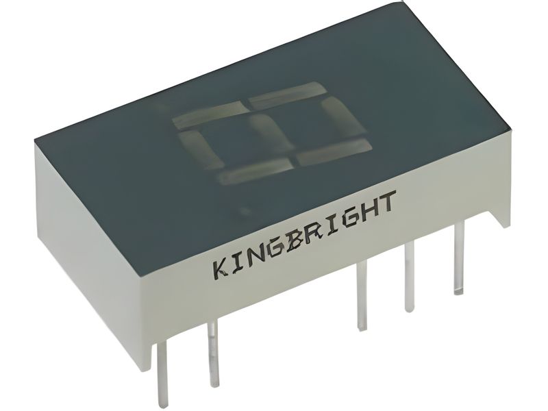 SC03-12EWA - 0.3" (7.62mm) Single 7-Segment LED Display Red CC 1900 cd