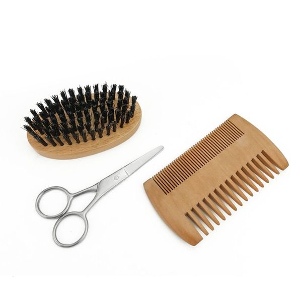 Larry's - Men’s 3 Piece Beard Grooming Kit with Bag