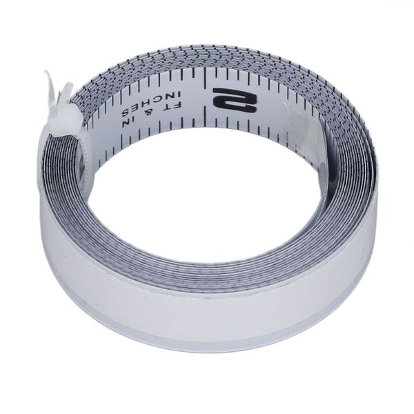 6ft Metal Self-Adhesive Tape Measure with Carbon Steel Backing
