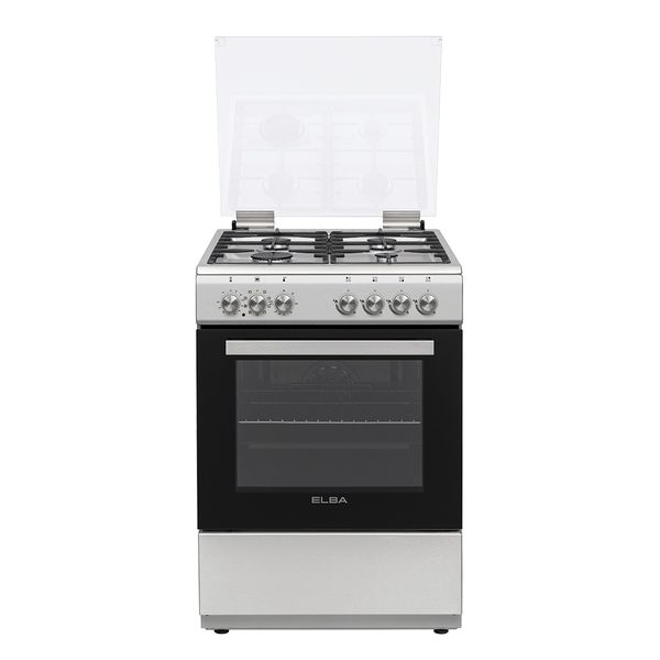 Elba 04/66CL442-2 Gas Stove 4 Burner - Electric Oven - 60cm Stainless Steel
