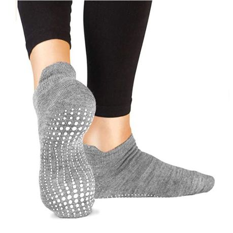 Non-Slip Yoga Socks – Grey