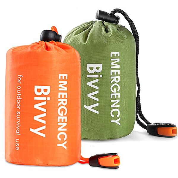 QYNIAL 2 Packs Emergency Sleeping Bags Thermal Survival Bivy Sack