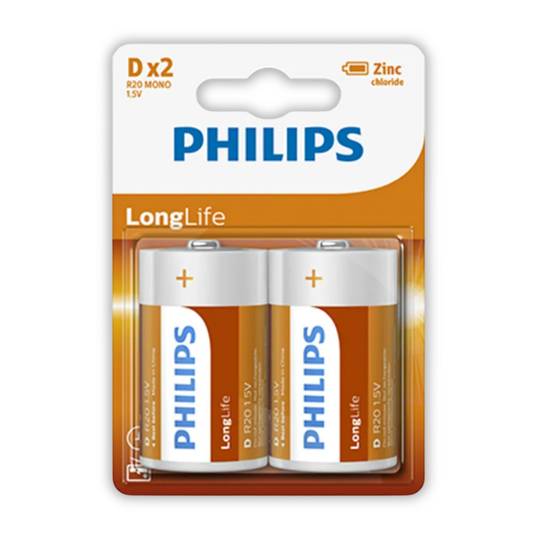 Philips Zinc D 2Pack Battery