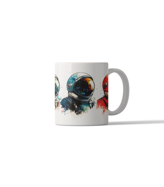 Retro Astronaut DSG 16 Printed Coffee Mug