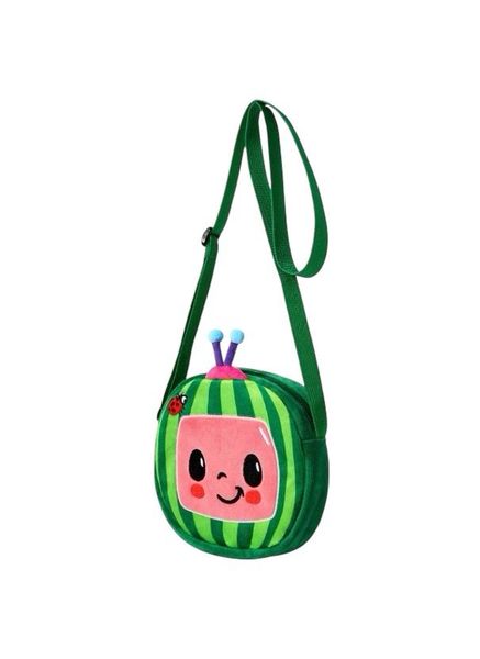 Kids Crossbody Bag - Cartoon Plush Watermelon Shoulder Bag- CoComelon