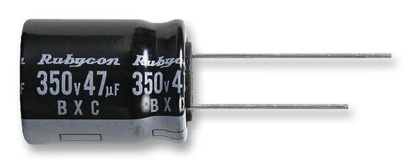 Rubycon (400BXC22MEFC12.5X25) Electrolytic Capacitor, Miniature, 22µF, 400V