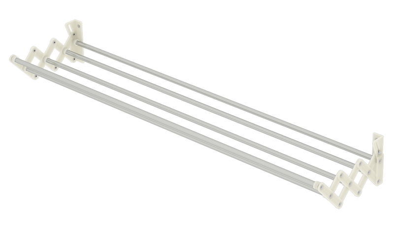 Colombo 100cm Painted Steel Sturdy Extending Wall Clothes Dryer - Soffietto