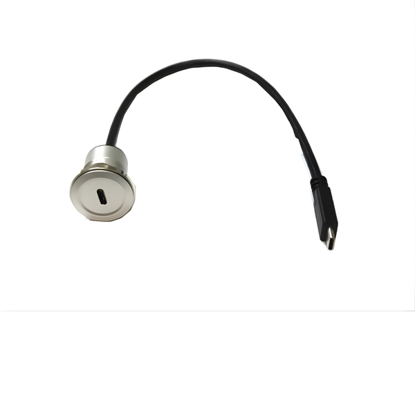 XY-USB3CAJF-2/30 USB3.0 Type C Panel Female to Male Aluminium Cordset 30cm