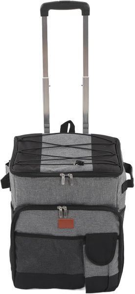 35L Large Rolling Cooler Bag with Wheels Insulation Trolley
