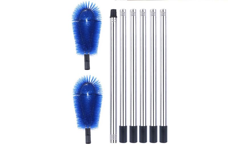 Stainless Steel Gutter Cleaning Brush - Portable Roof Duster Tool