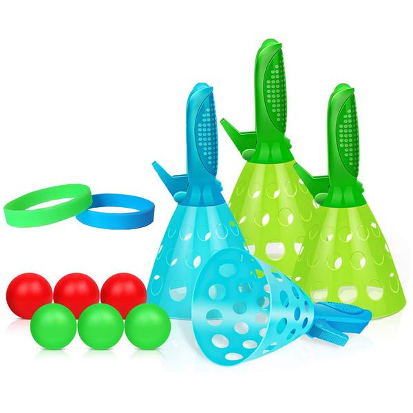 Pop Pass Ball Catch Game Activity Toys Pack For Boys &amp; Girls - 12 Piece