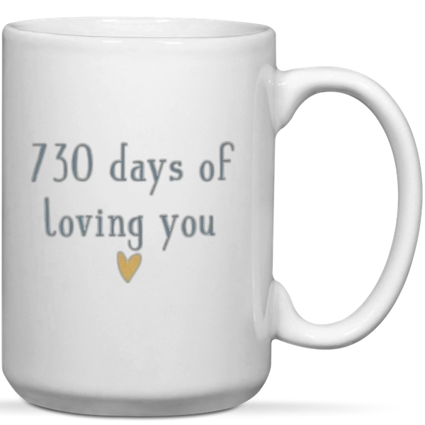 730 Days Of Loving You 2nd Anniversary Gift Mug