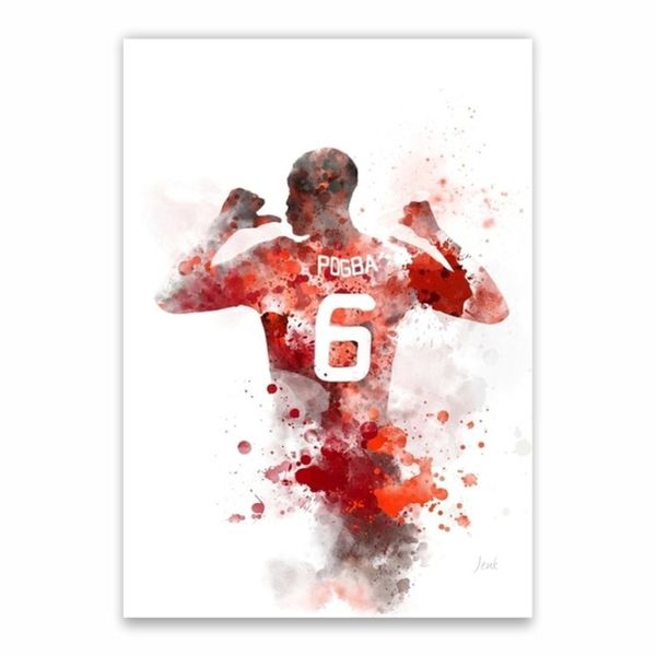Pogba 6 Silhouette Poster - A1