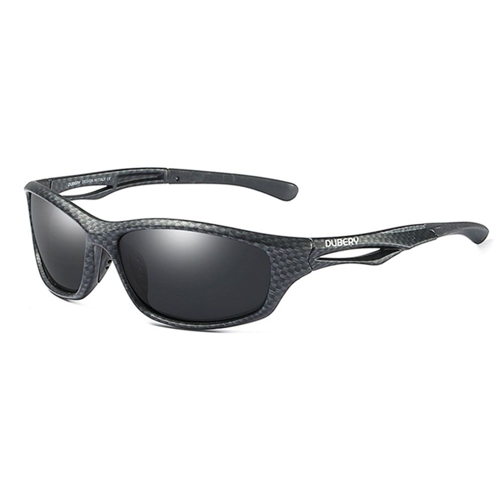 Dubery High Quality Men's Polarized Sunglasses Lattice & Black Shop