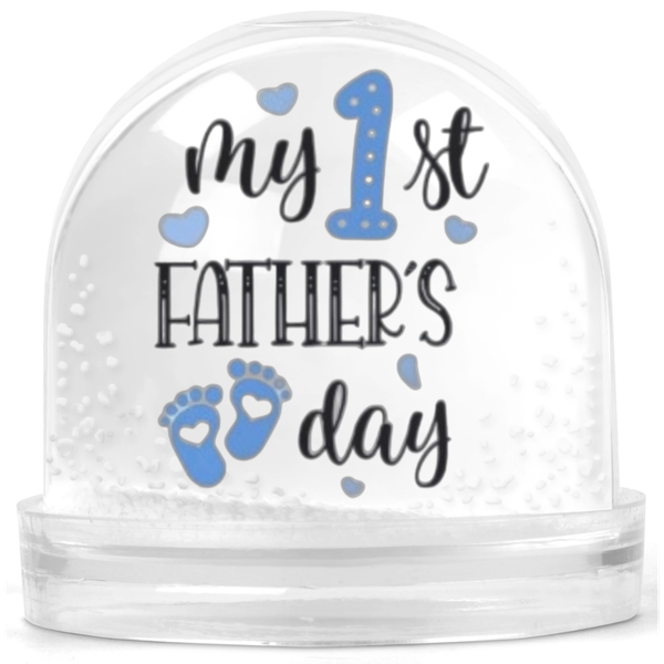 My 1st Father's Day Boy Dad Gift Snow Globe