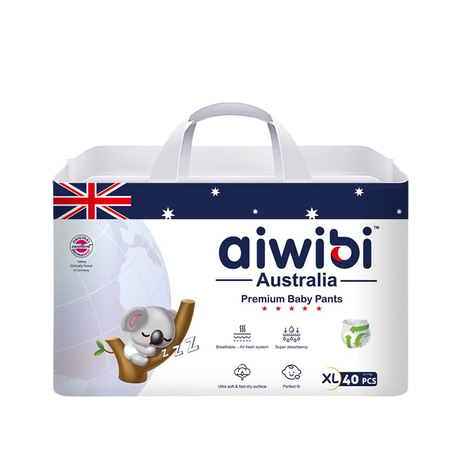 Aiwibi Comfy Guard Premium Natural Disposable Baby Pants Size 5 XL 40 Pack Image