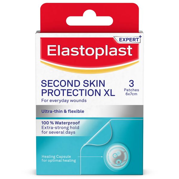 Elastoplast Second Skin Protection Wound Plaster, Extra Large 3 Patches