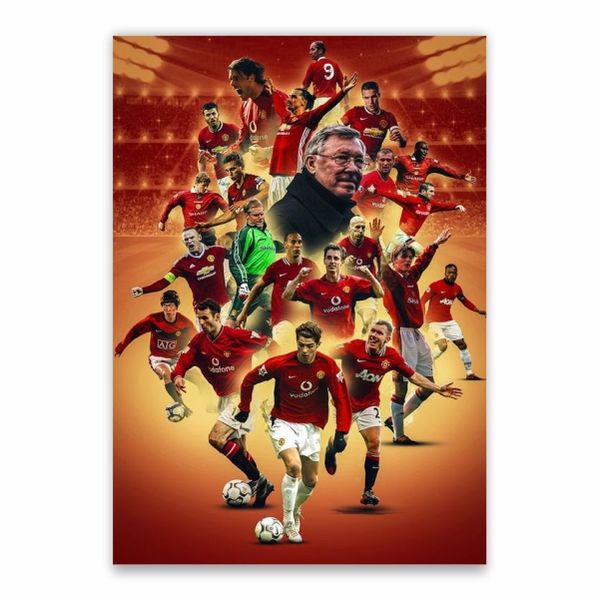 Man United Legends Collage Poster - A1