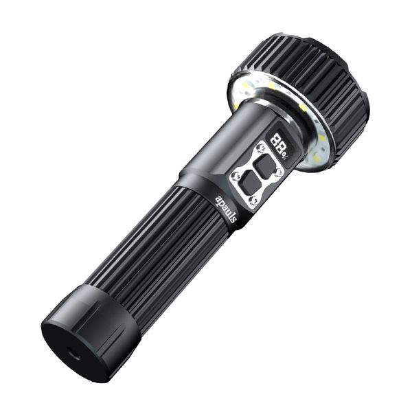 Apauls Flashlight ,Rechargeable Two Way IlluminationLED Camping flashlight