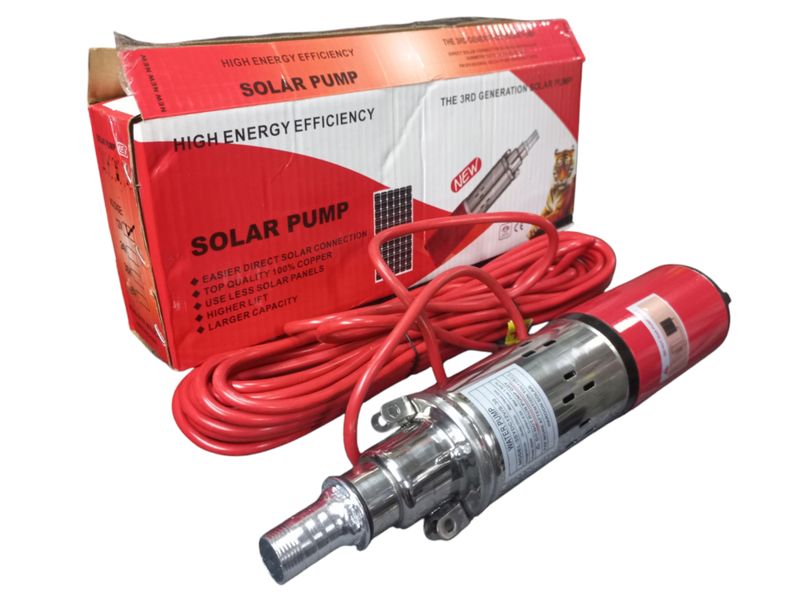 High Energy Solar Submissible Borehole Pump 12 Volt DC