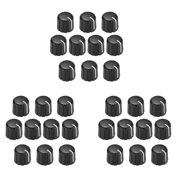 10Pcs Potentiometer Control Knobs for Electric Guitar D Type 6mm