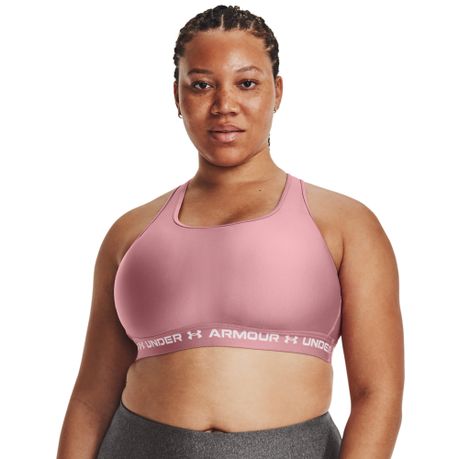 Nike Dri-FIT Swoosh Women's Medium-Support Padded Sports Bra Plus Size  Pink/W 