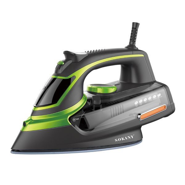 Sokany Steam Iron, 2400 Watt, Black Green - SK-11015