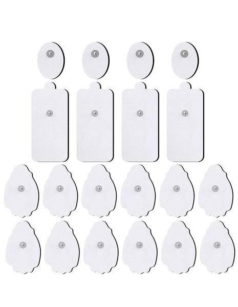 Snap Electrode Replacement Pads for Belifu TENS Device - 20 Piece