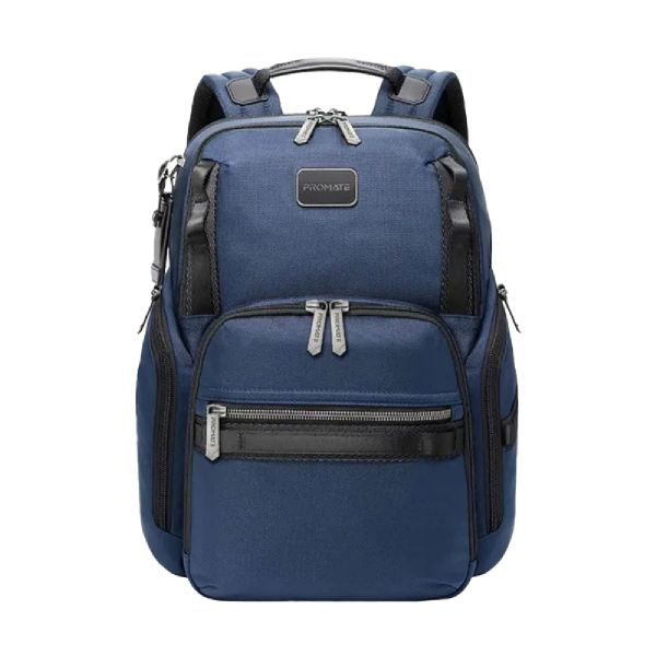 Promate Oracle 15.6" Laptop Backpack - Blue, Stylish Office-Ready Design