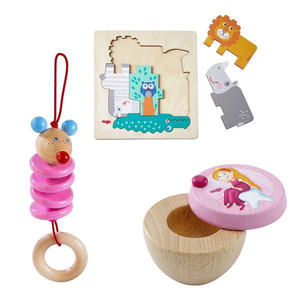 Haba Wooden Activity Toys Bundle - Girls
