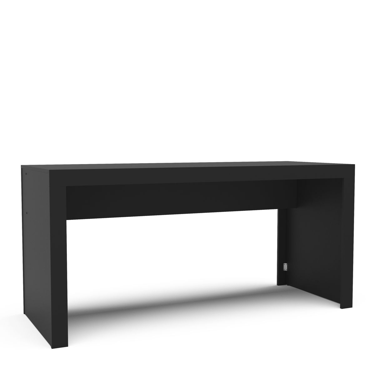 Clean Black Office Desk