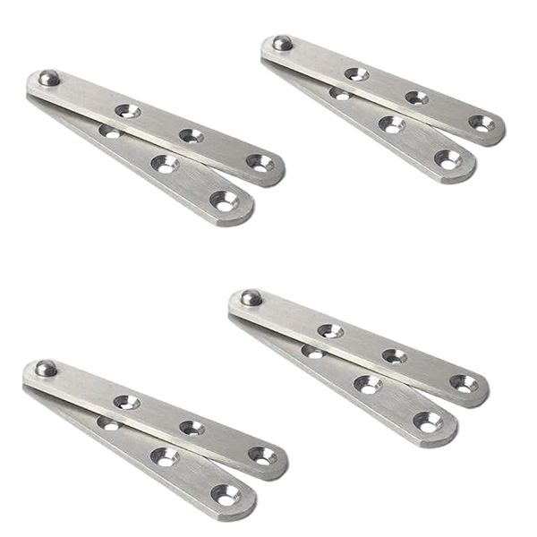 Tool 360 Degree Rotable Stainless Steel 4 Hole Metal Bracket Set Of 4