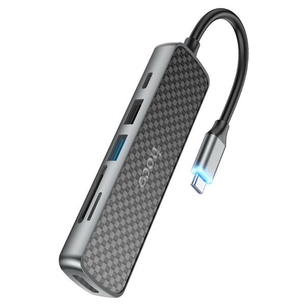 Hoco 6 In 1 Multifunction USB-C 60W Adapter - HB24