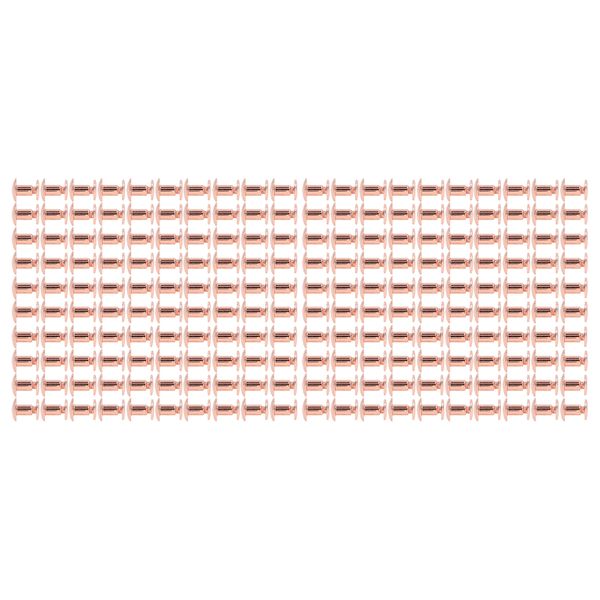Book Binding Screws 200 Pack Gold Flat Head