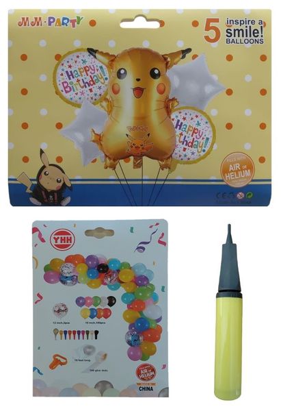 Pokemon Pikachu Balloon Party Decoration Set - Mixed Colours | Buy Online  in South Africa 