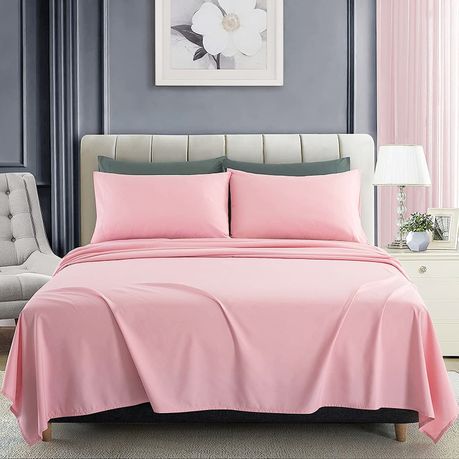 Utopia Bedding Full Bed Sheets Set - 4 Piece Bedding - Brushed Microfiber -  Shrinkage and Fade Resistant - Easy Care (Full, Pink